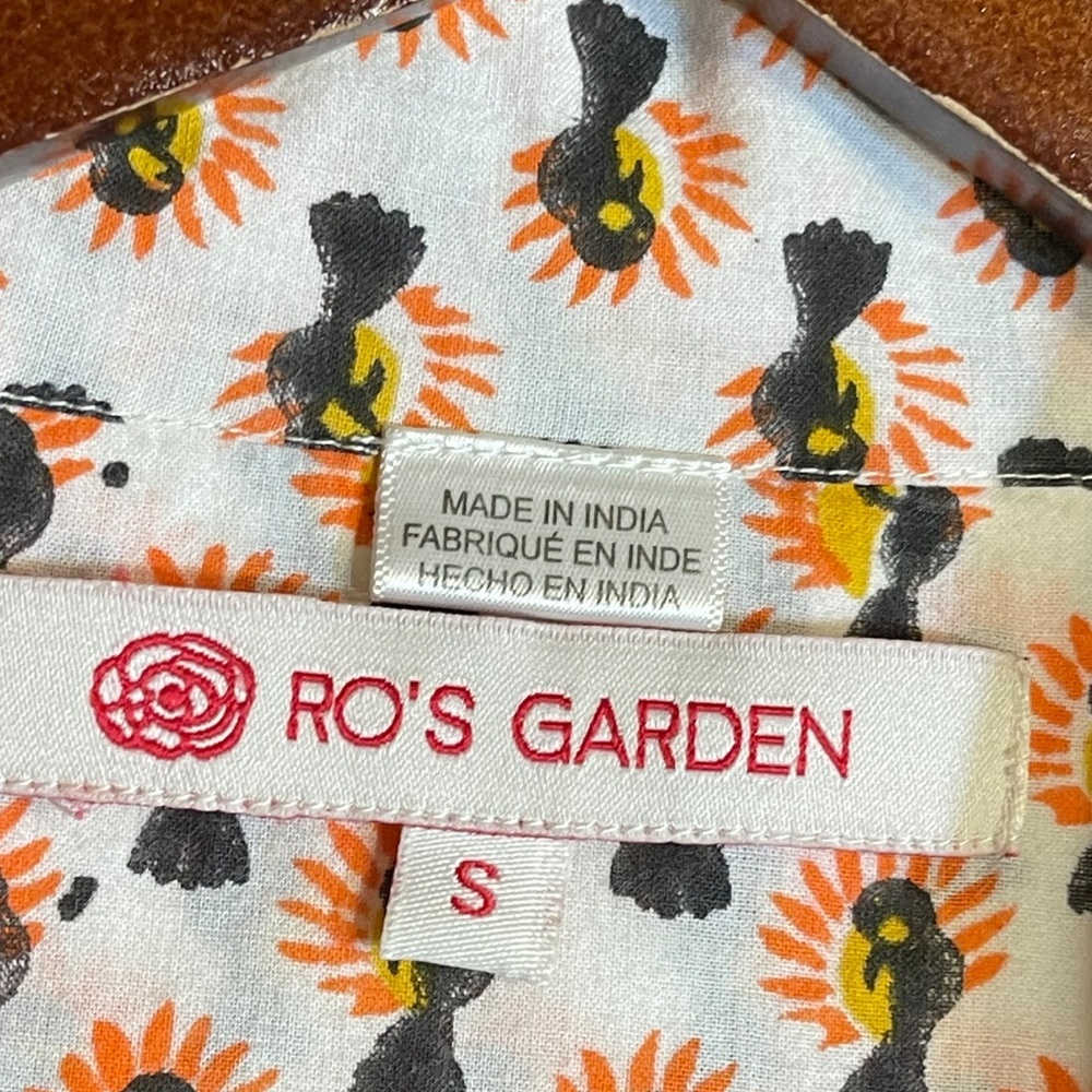 Cotton White Garden Women's Floral Pajama Top - Picture 6 of 10